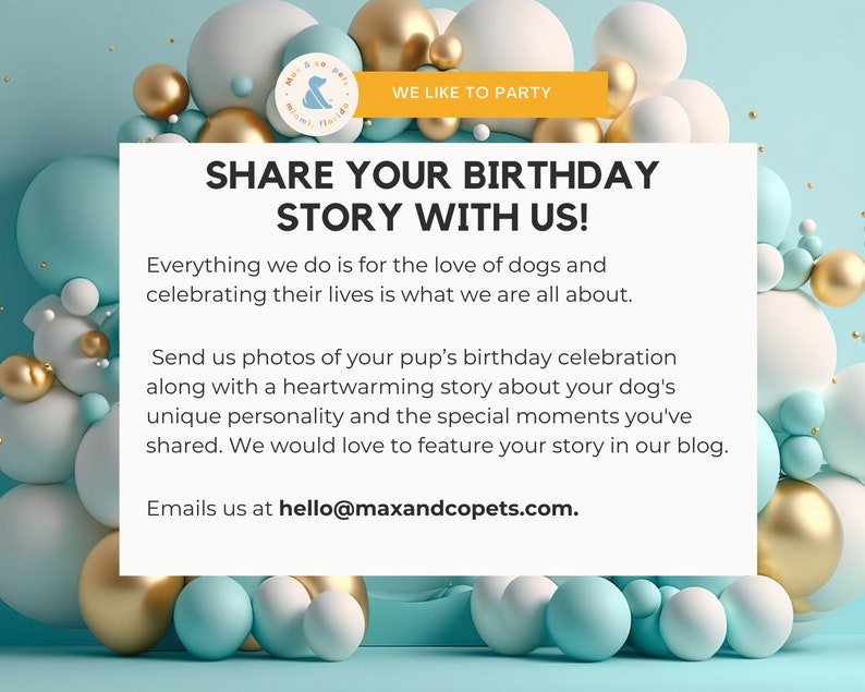 dog birthday party blog