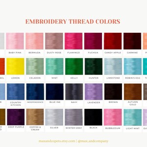 embroidery thread color options