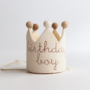 Baby Birthday Crown Birthday Boy Crown for Babies First Birthday Crown Handmade Birthday Hats Baby Birthday Keepsake Baby Photoshoot Crown