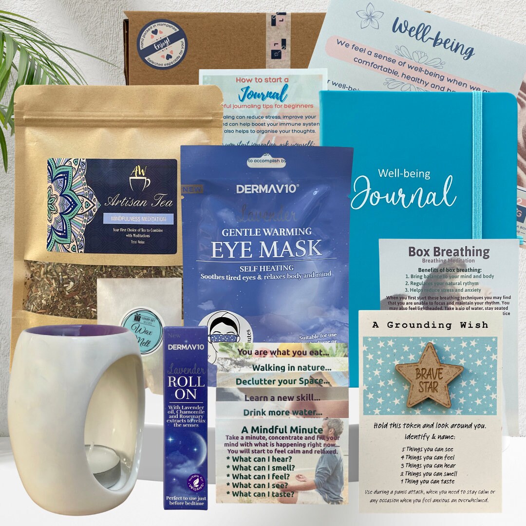 Wellbeing Box Self Care Gift Box for Women | Well-being and Mindfulness Gift Box ...