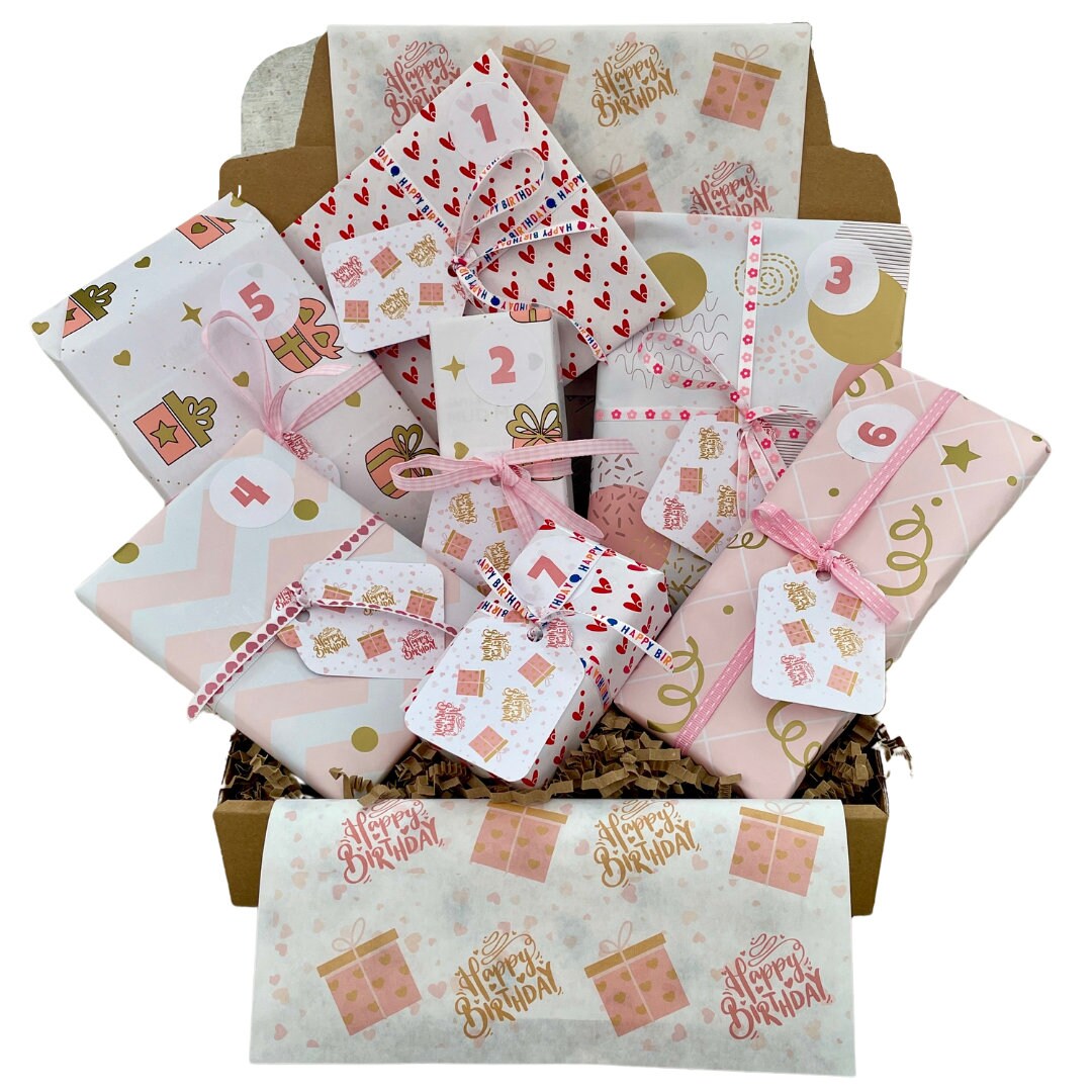 7 Day Birthday Countdown Advent Calendar for Her Birthday Advent