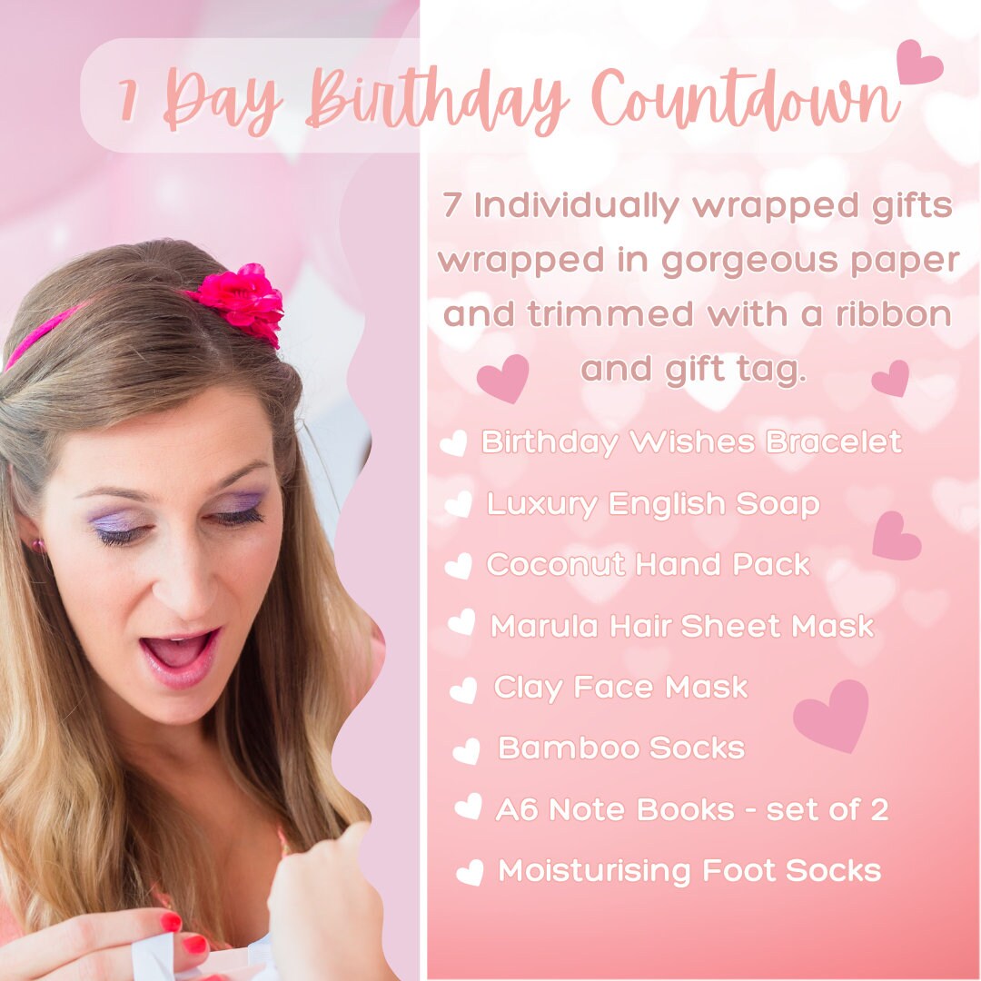 The 7 Days of Birthday Gifts for Her - The Days of Gifts - Birthday Week  Gifts