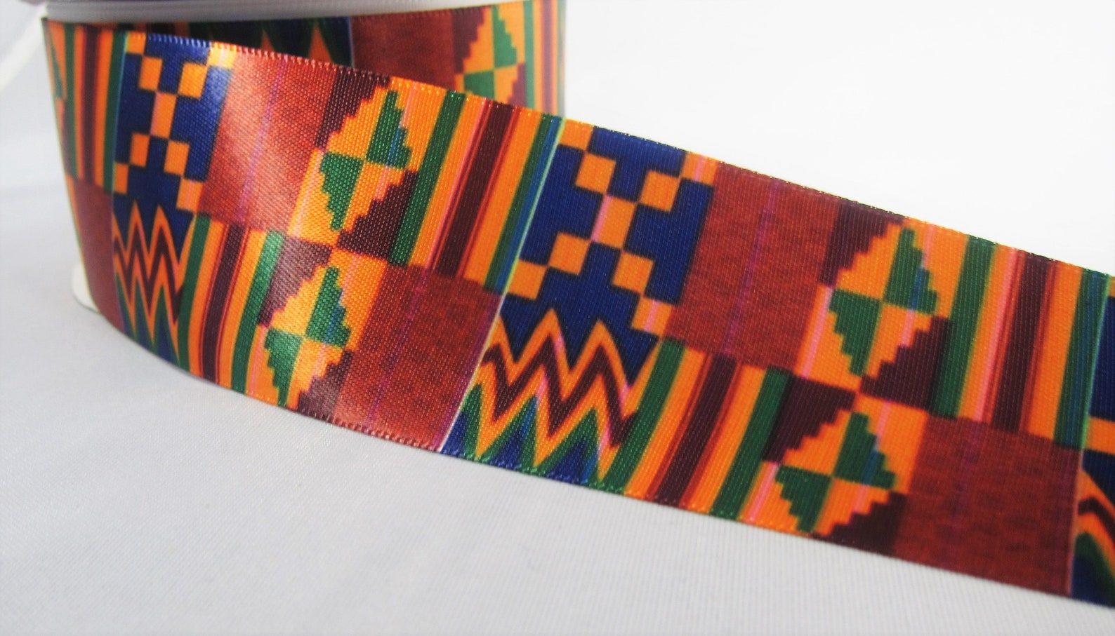 Custom African Print SATIN Ribbon Full Color Sublimation Etsy