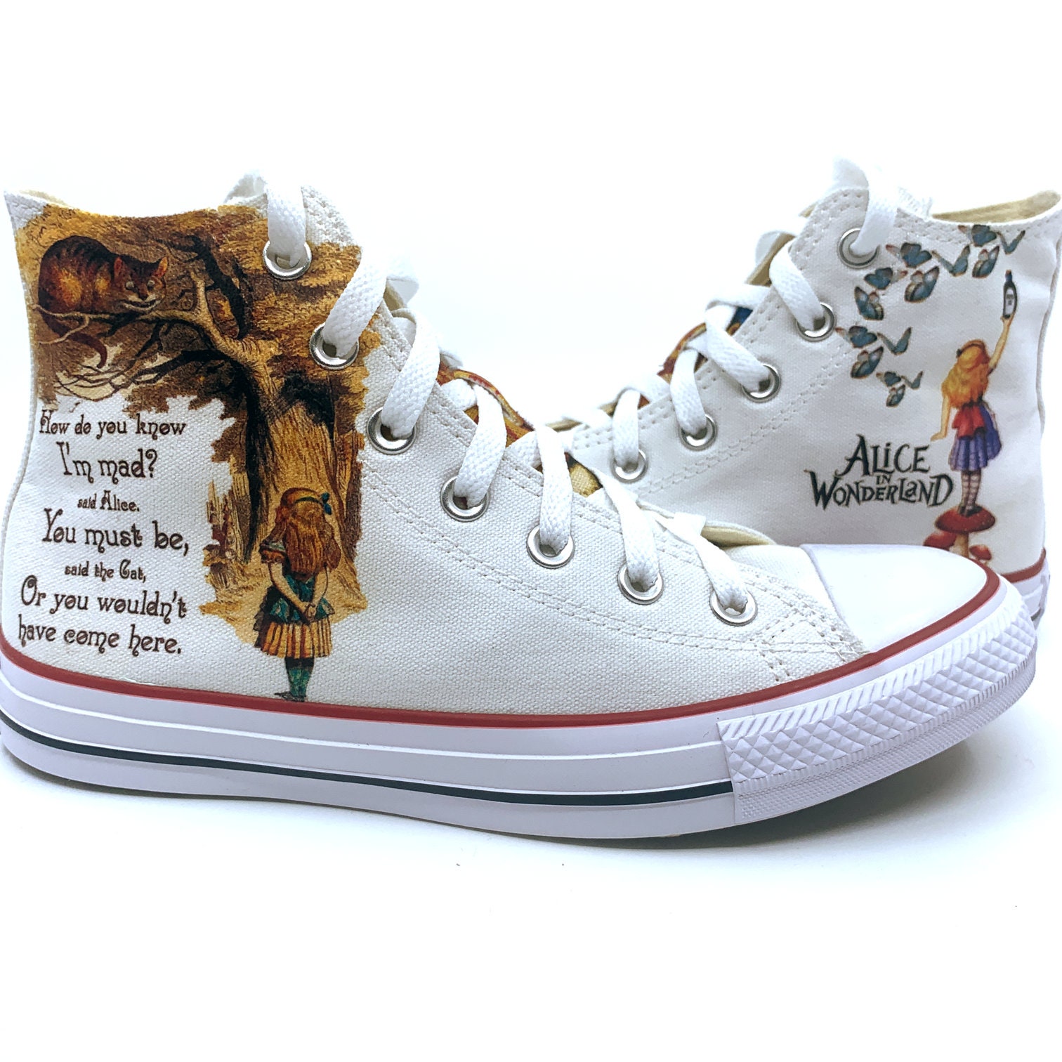 Alice in Wonderland Converse Alice s Adventures Chuck Taylor Fan