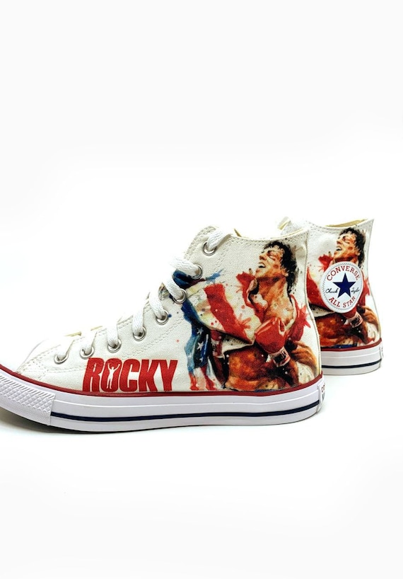 Rocky Fan Art Custom Hand Made Hi Top Converse Shoes - Etsy Australia