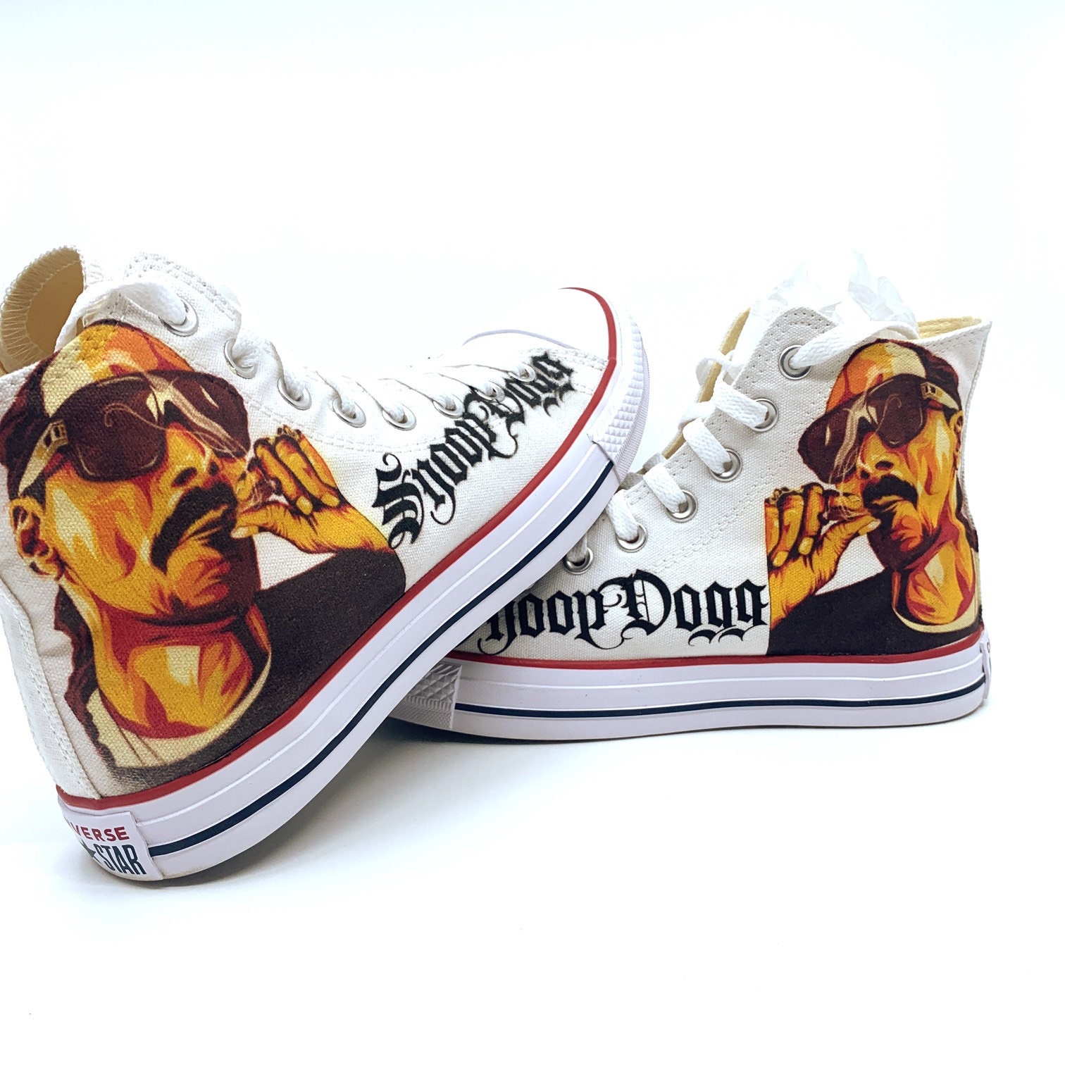 Snoop Dogg Fan Art Custom Hand Made Hi Top Converse Shoes - Etsy