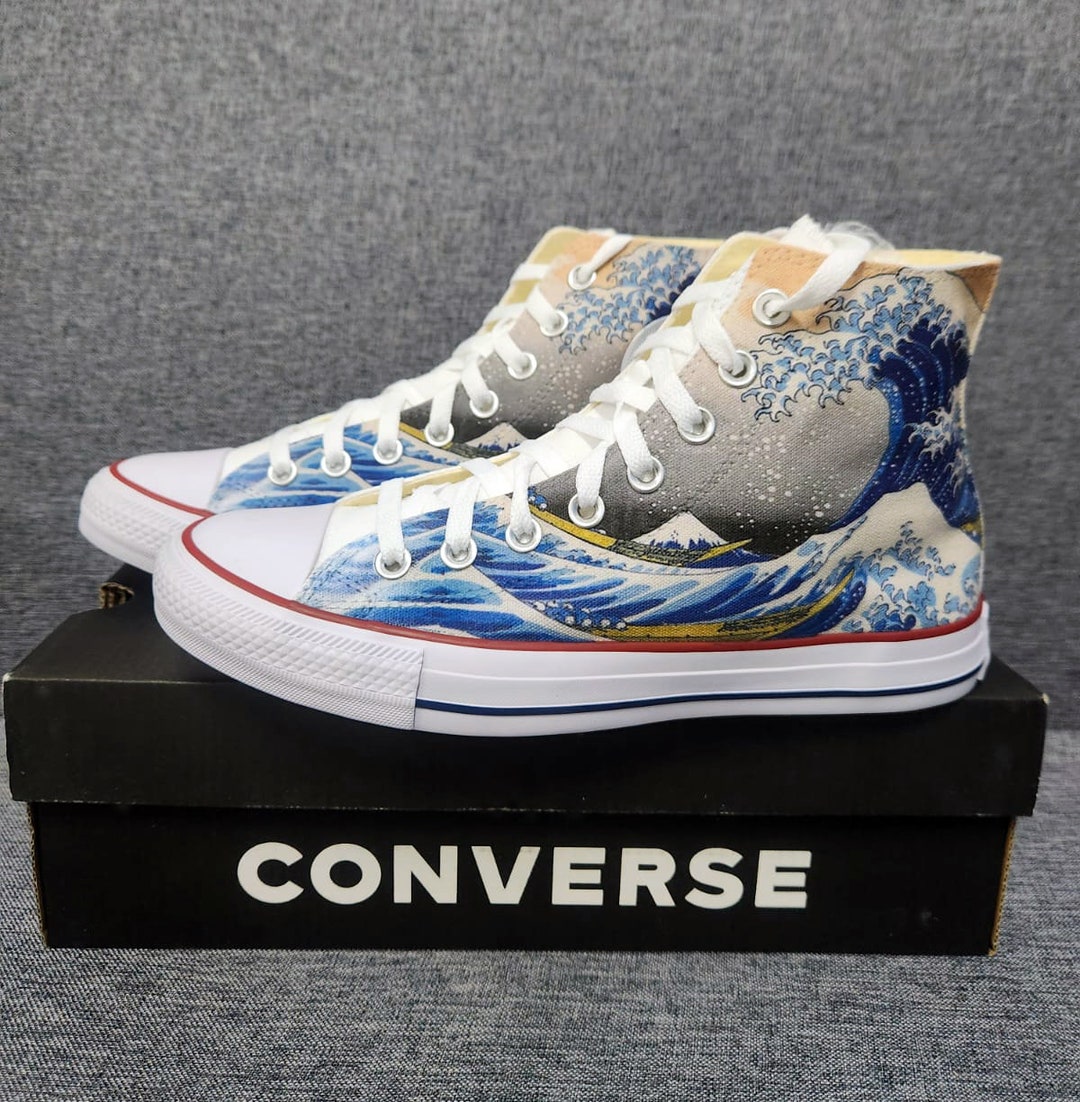 The great wave best sale converse