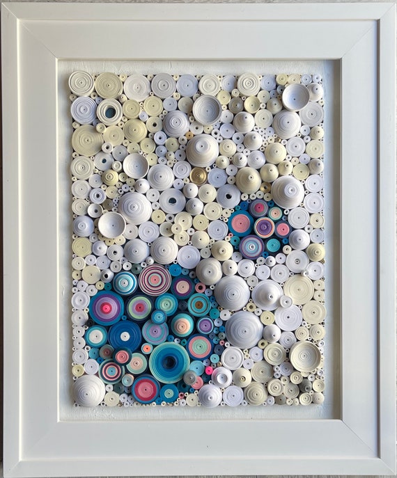 Quilled Abstract Wall Art Quilling Art home Decor Birthday Etsy