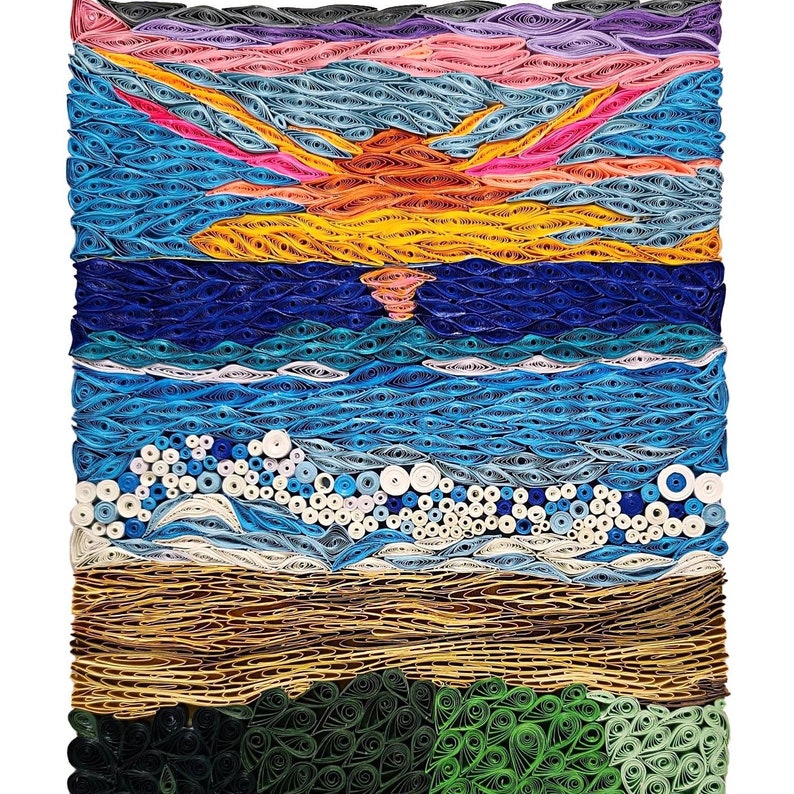 Quilling Wall Art Handmade Quill Paper Art Abstract Quilled Etsy