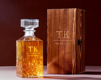 Cadeaux personnalisés pour garçons d'honneur, cadeau d'homme d'honneur, proposition de garçon d'honneur, ensemble de carafes à whisky gravées, verre à whisky, proposition d'homme d'honneur