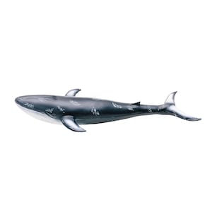Natural rubber toy blue whale