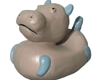 Natural rubber bath toy bath animal hippopotamus