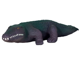 Natural rubber toy crocodile