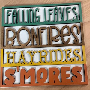 Fall Interchangeable Porch Leaner Ladder Inserts, Porch Leaner Signs, Sweater Weather, Fall Porch Decor, Fall Porch Leaner,Pumpkin Spice