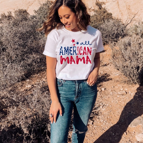 All American Mama Shirt 4th of July 