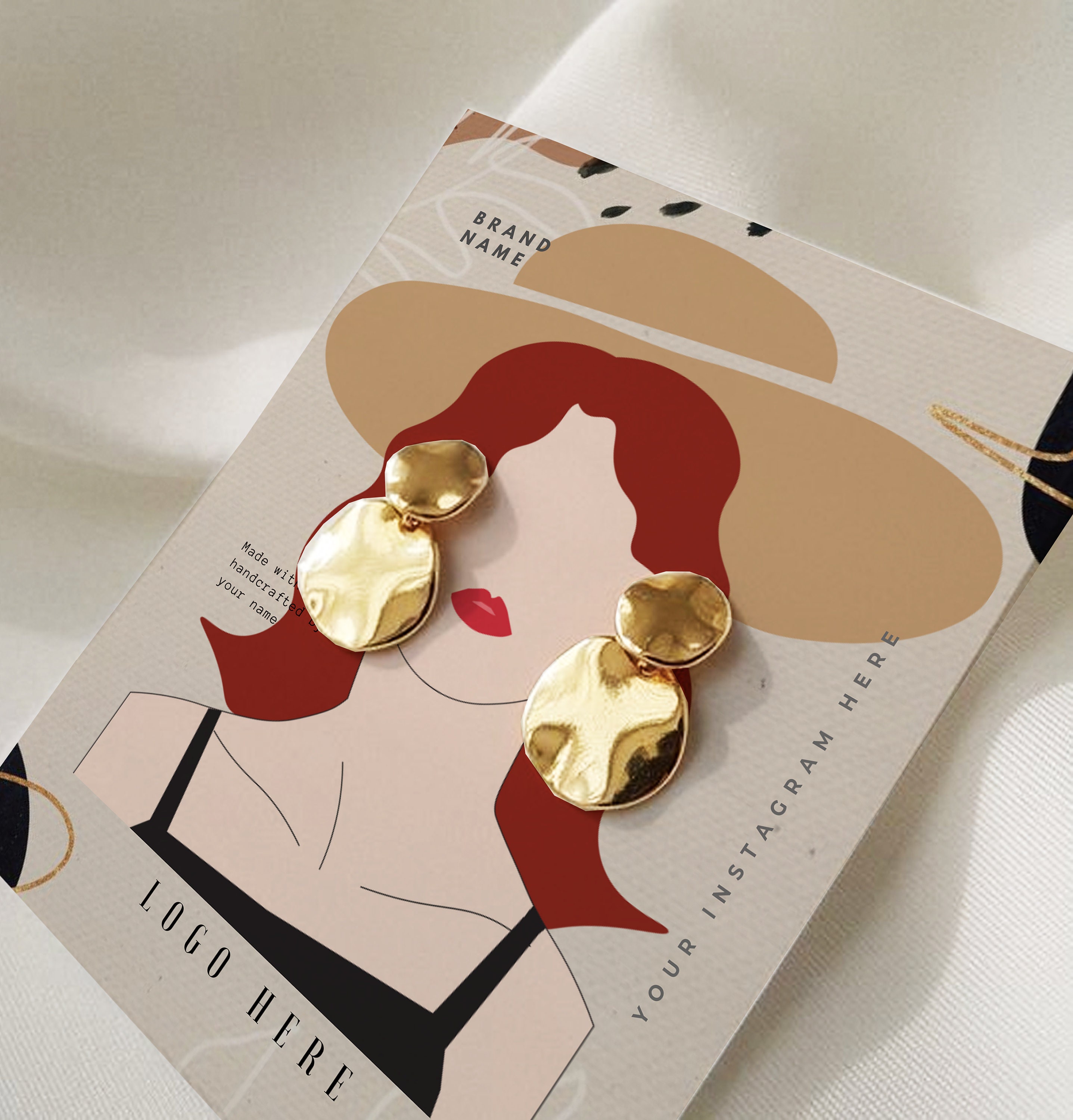 factory price custom designed earring paper