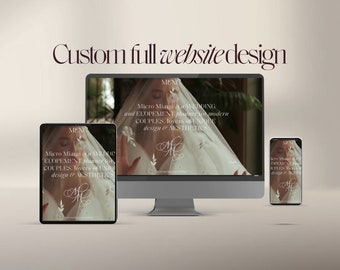 Full Custom Wix Website Design Custom Website Design Squarespace, Website Design Illustration, Fully Customize Wix Website Design Branding