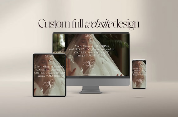 Custom Wix Website Design, Illustration & Branding (Digital Item)