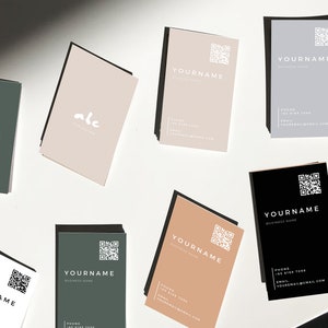 Minimal 6 VORLAGEN für Visitenkarten | Namenskarte | Visitenkarten Geschäftspapiere |Instant Beauty Business Card | Online Shop Karten|