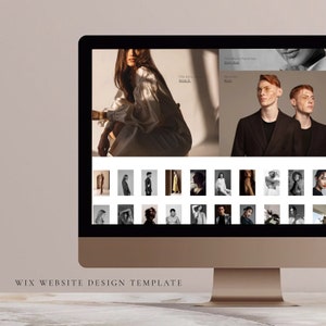 Modern WIX Website Template: Photographer, Influencer, E-commerce (Digital Item)