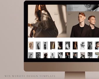 Plantilla web moderna de WIX: Fotógrafo, influencer, comercio electrónico (artículo digital)