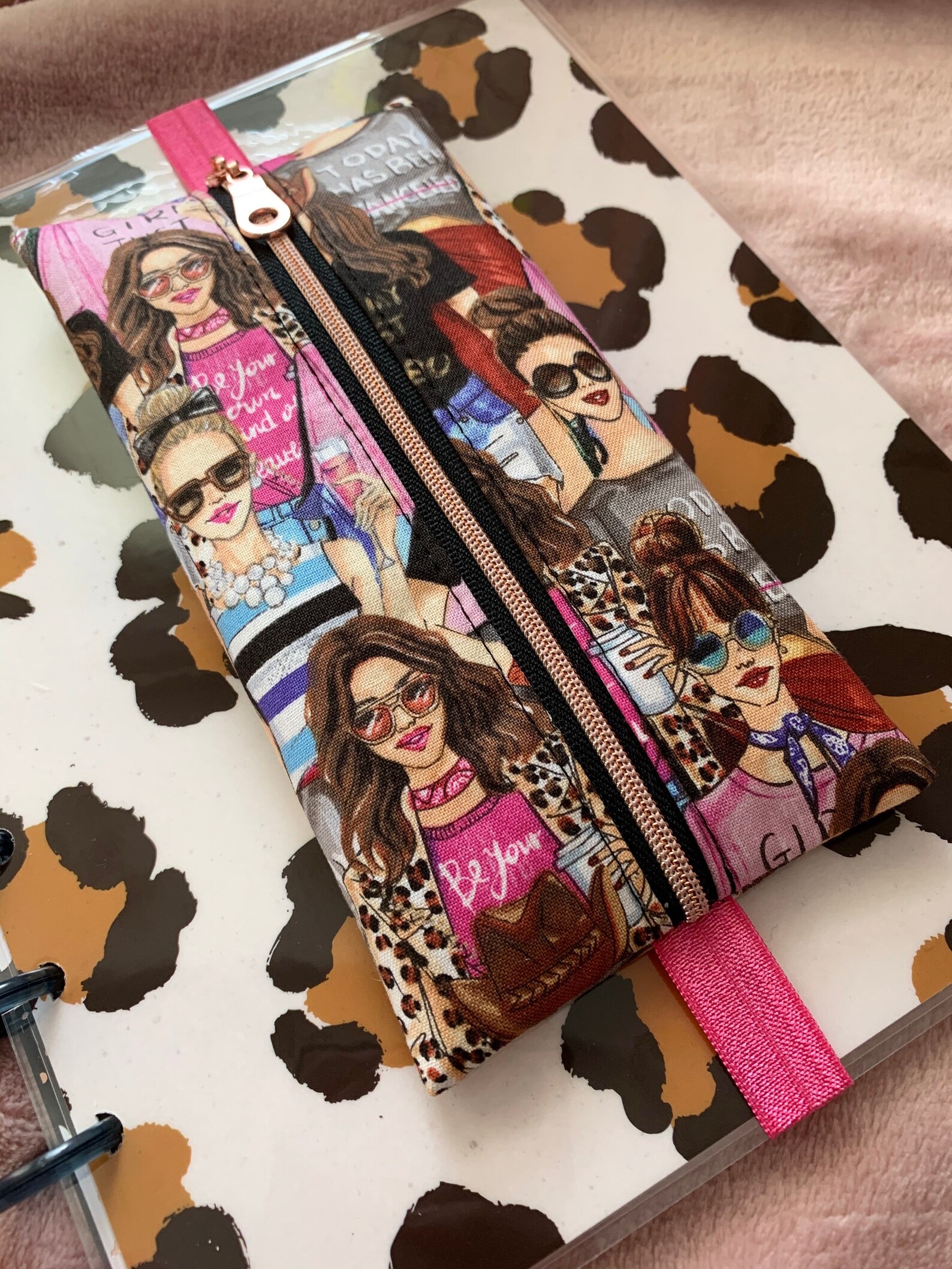 Planner Pouch in Fabric by Rongrong Office Supply Pouch Etsy