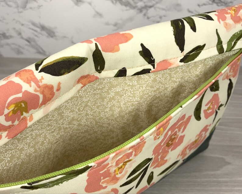 Heidi Foldover Clutch in Coral Roses