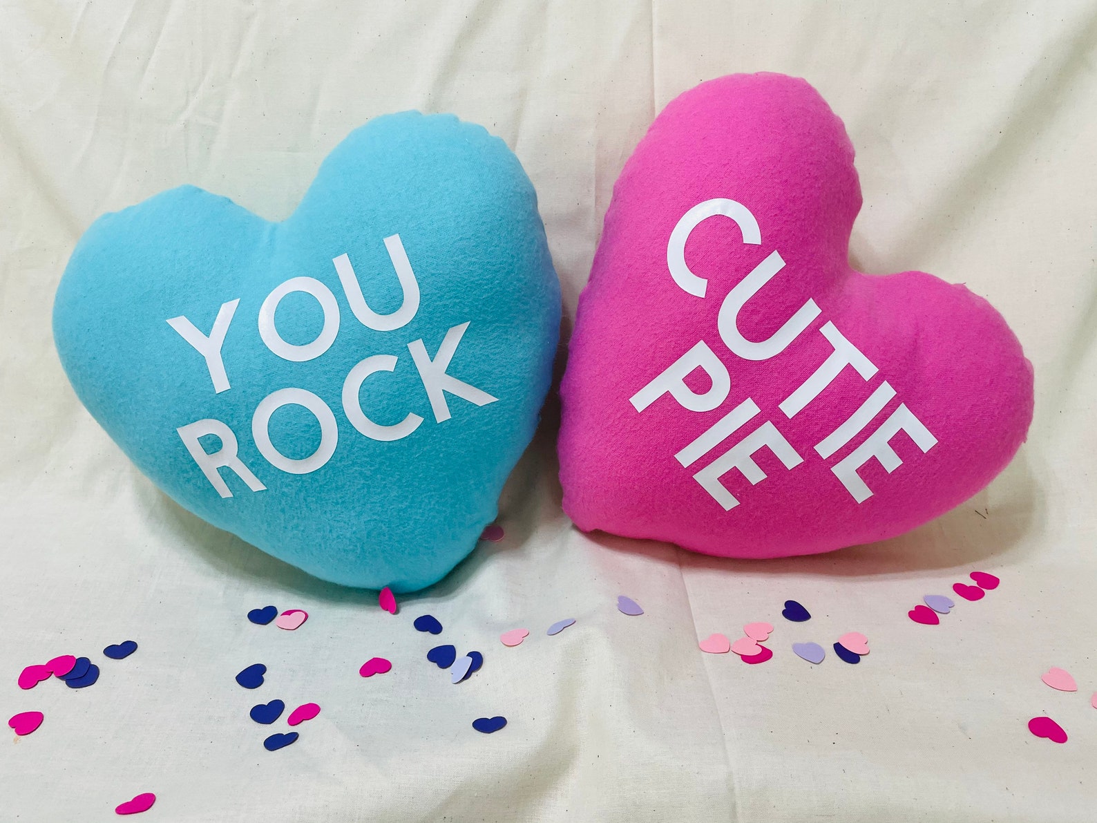 Heart Shape Pillow Valentine's Heart Pillow Personalized Etsy