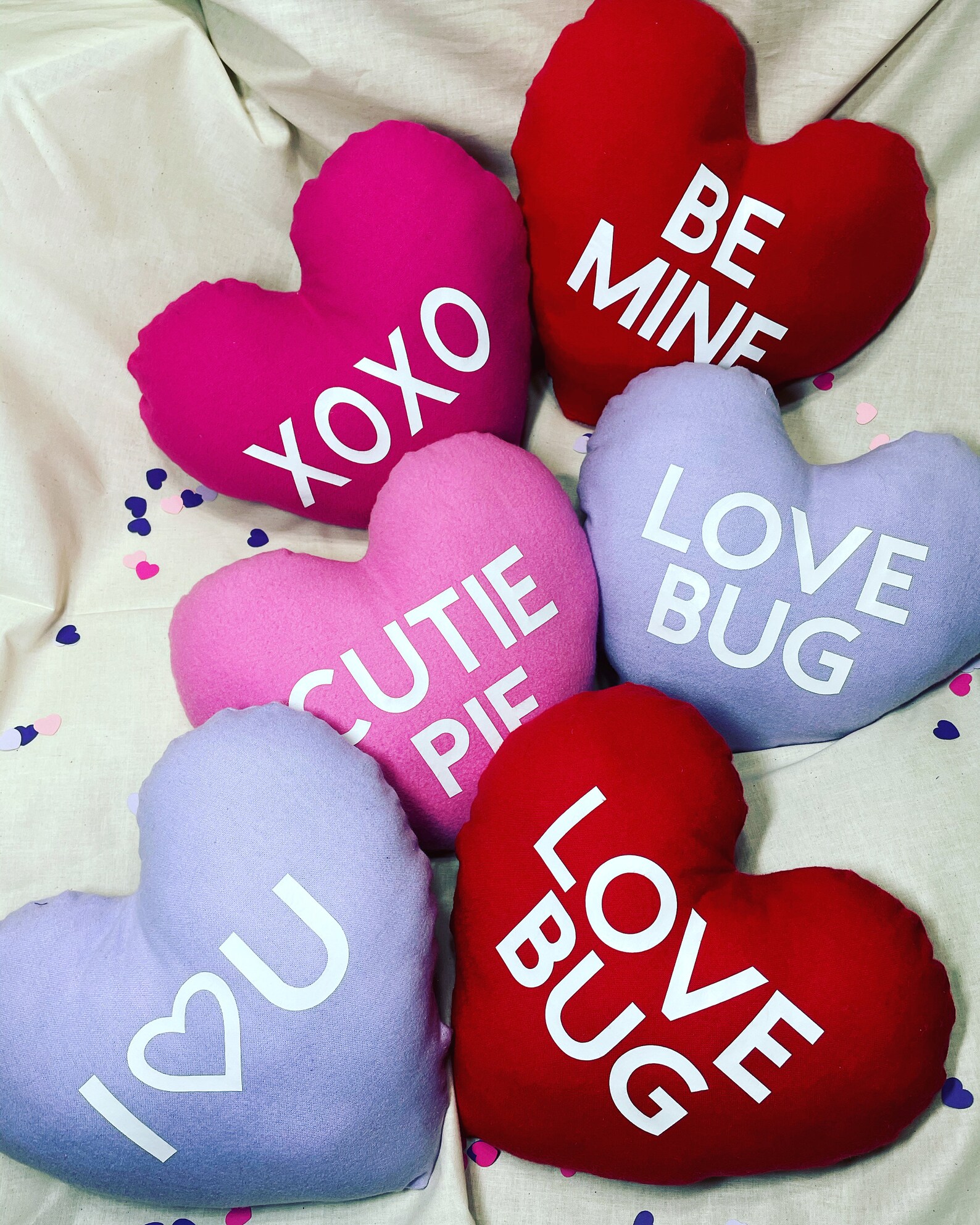 Heart Shape Pillow Valentine's Heart Pillow Personalized Etsy