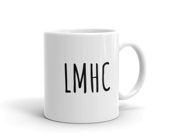 LMHC-mok | licentie geestelijke gezondheid clinicus therapeut maatschappelijk werker msw counseling geestelijke gezondheid koffie thee mok kerst vakantie cadeau