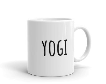 Yogi Mug | Witty Coffee Mugs | Yogini | Yoga Gifts | Yoga Poses | Om | Namaste | Meditate | Manifest | Mindfulness | Balance | Rae Dunn