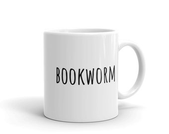 Bookworm Mug | Witty Coffee Mugs | Book Worm | Writer Gifts | Gifts for Writers | English Major | Rae Dunn | Strong Female Protagonist