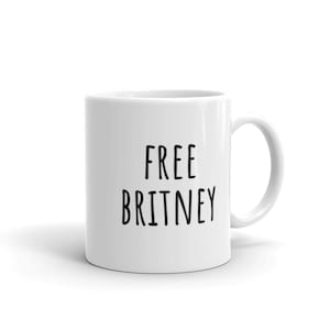Free Britney mug | britney spears 1990s 90s 2000s millenial pop music y2k intersectional feminist gifting coffee tea mugs