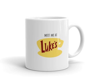 Meet Me at Luke’s Diner mug | cute gilmore girls stars hollow rory lorelai tv coffee mugs