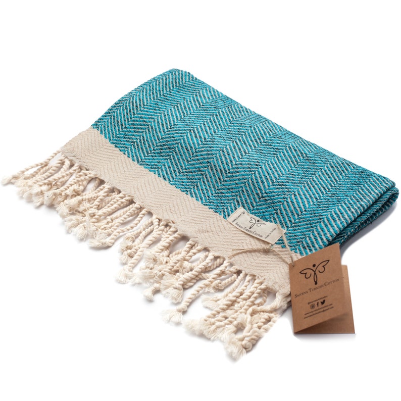 Turkish Hand Towels Herringbone Series Set of 2 100 Cotton16 Etsy