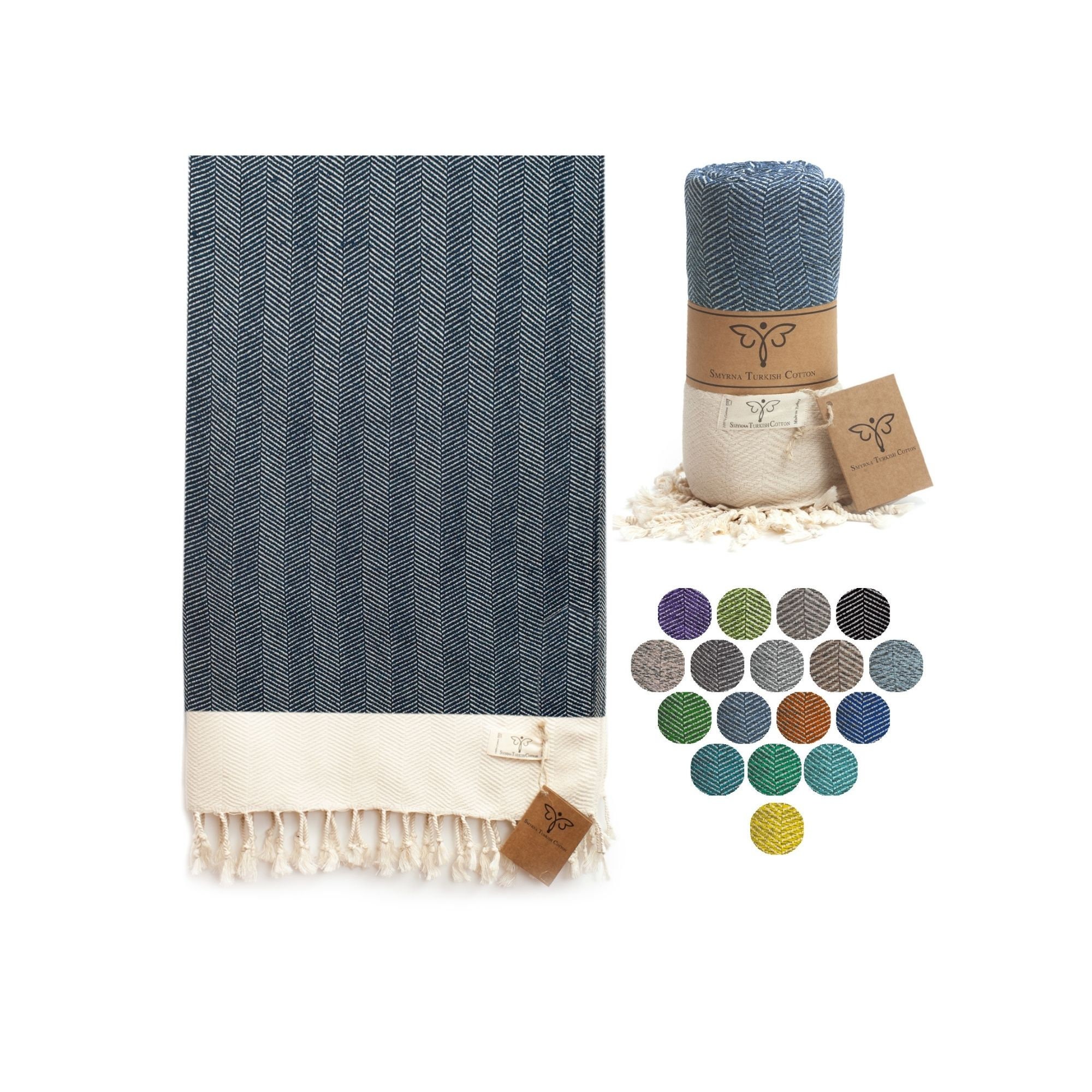 smyrna turkish cotton throw