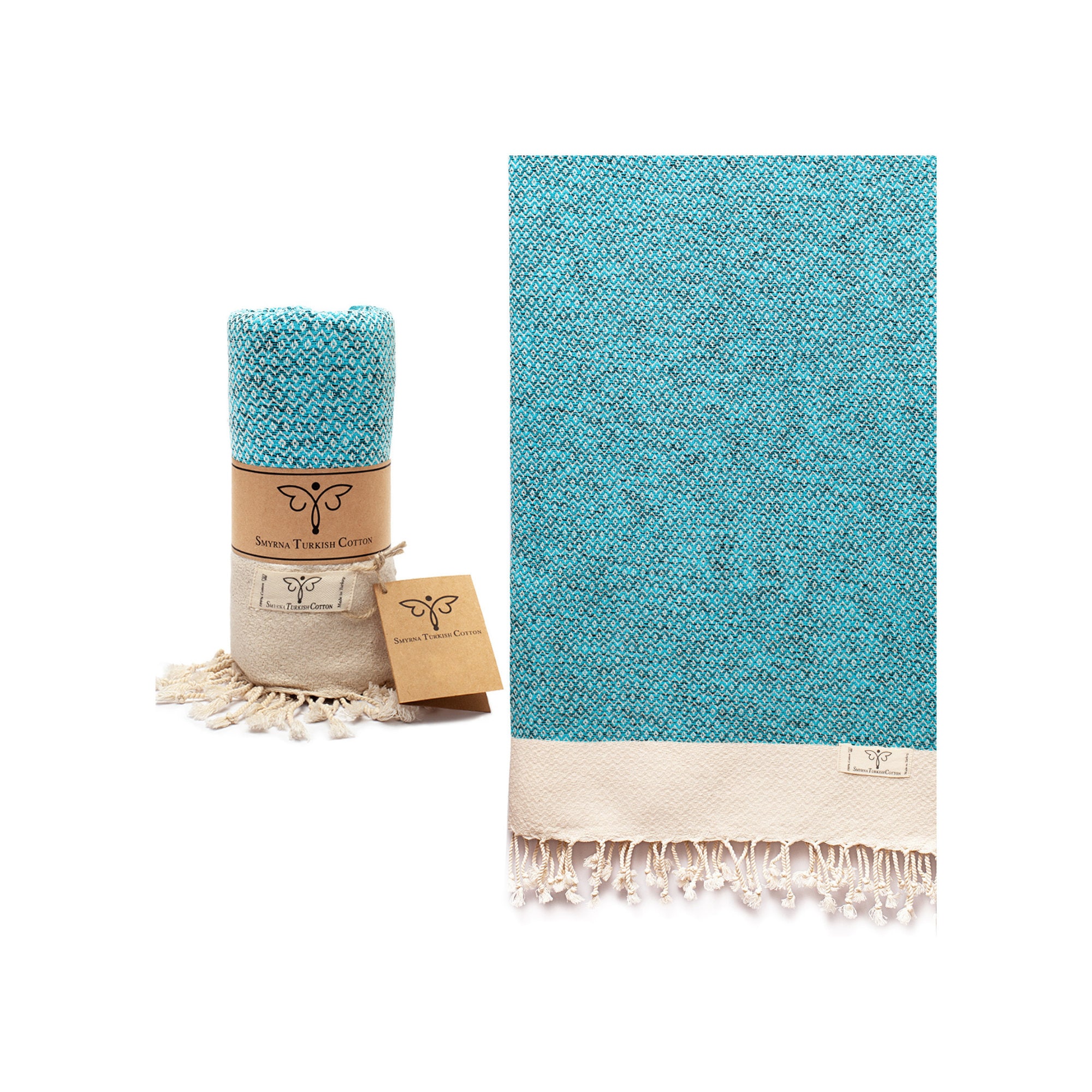 Smyrna Original Turkish Hand Towels | 100% Cotton, Prewashed, 16 x 40  Inches | Decorative Bathroom Peshtemal Towel for Hand, Face, Hair, Gym,  Yoga