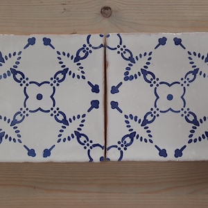 Portuguese tiles, backsplash, hand painted tiles, decorative tile, replica tile, blue tiles - Sample