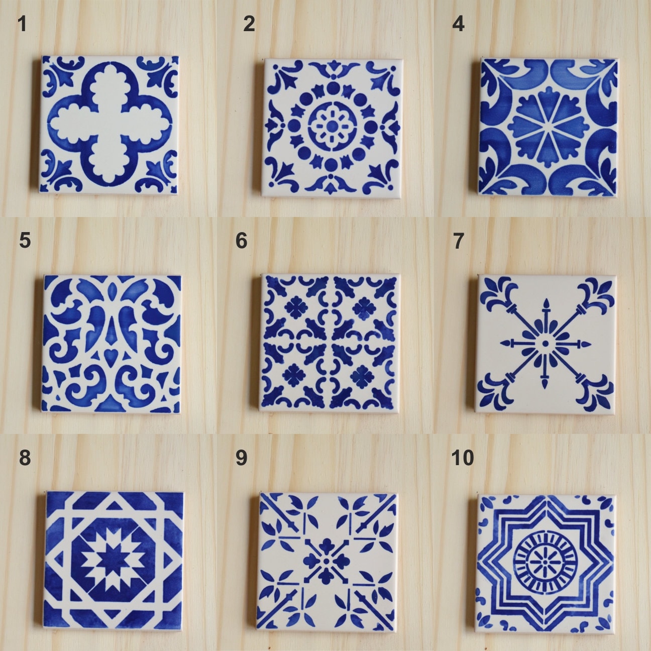 Drink & Barware Home & Living Ceramic Tile Coasters
