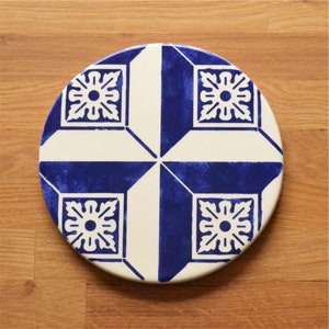 Trivet, Serving Platter, Cheese Board, hand painted, portuguese tiles