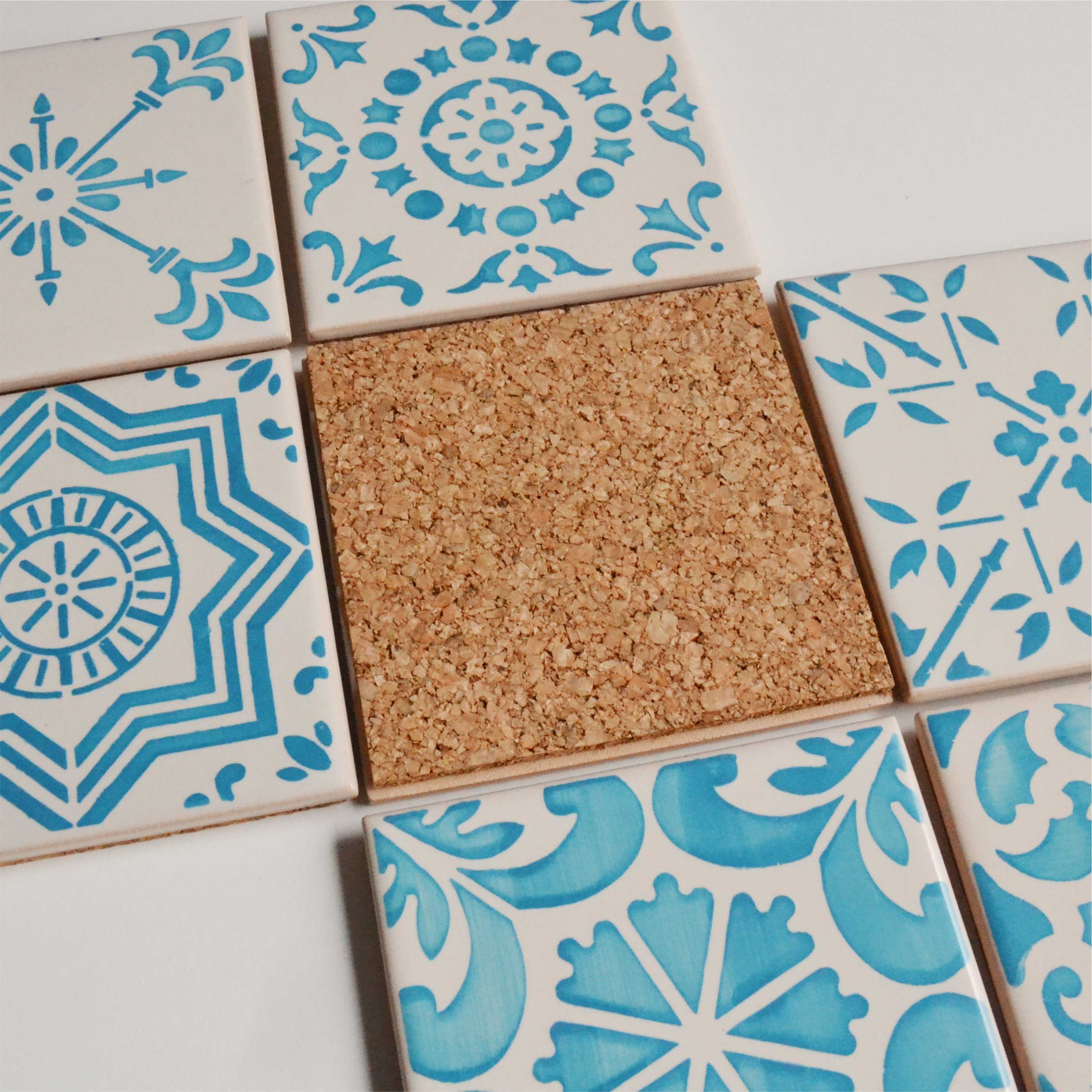 Blisstime - 30 Fogli Di Sughero Autoadesivi, 10x10 Cm, Per Sottobicchieri Fai Da Te, Lavoretti E Decorazioni