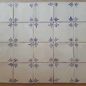 Portuguese tiles, backsplash, hand painted tiles, decorative tile, replica tile, blue tiles - Pack 20 tiles