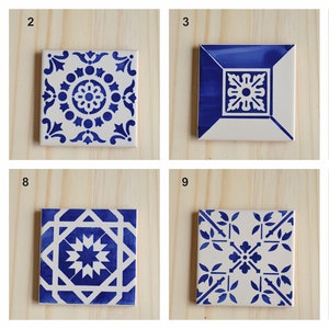 Portuguese Tiles, handpainted, wall decor, kitchen backsplash, Cobalt Blue image 9