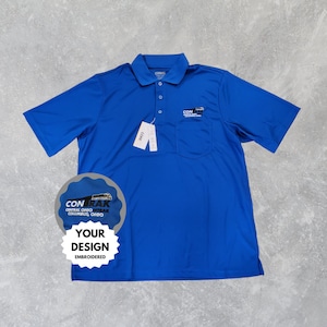 Embroidered Polo Pocket Shirt Full Color Custom Logo Printed, Performance Polo Embroidery Graphics Sports Moisture-Wicking Graphic Polos EMB