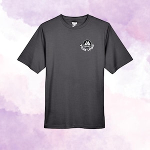 Atletisch gemêleerd zacht prestatie-T-shirt voor heren Aangepast poly-T-shirt Aangepast T-shirt Aangepast sportshirt Polyester fitnessshirt Sportcoach