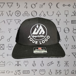 Custom Hat Embroidered Richardson 112 Ultimate Trucker Cap with Embroidery on Hat Custom Hats Embroidered Caps Custom Caps Customize Hat EMB