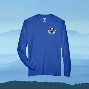 Chemise de performance personnalisée T-shirt de sport à manches longues Chemise en poly personnalisée, T-shirt personnalisé, Chemise de sport personnalisée, T-shirt avec impression personnalisée