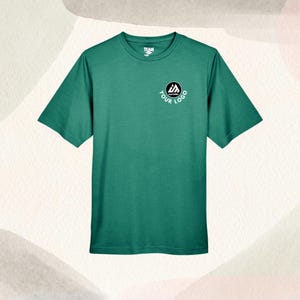 Atletisch gemêleerd hardloop-T-shirt heren Aangepast poly-T-shirt aangepast T-shirt Aangepast sportshirt Polyester sportshirt Fitness T