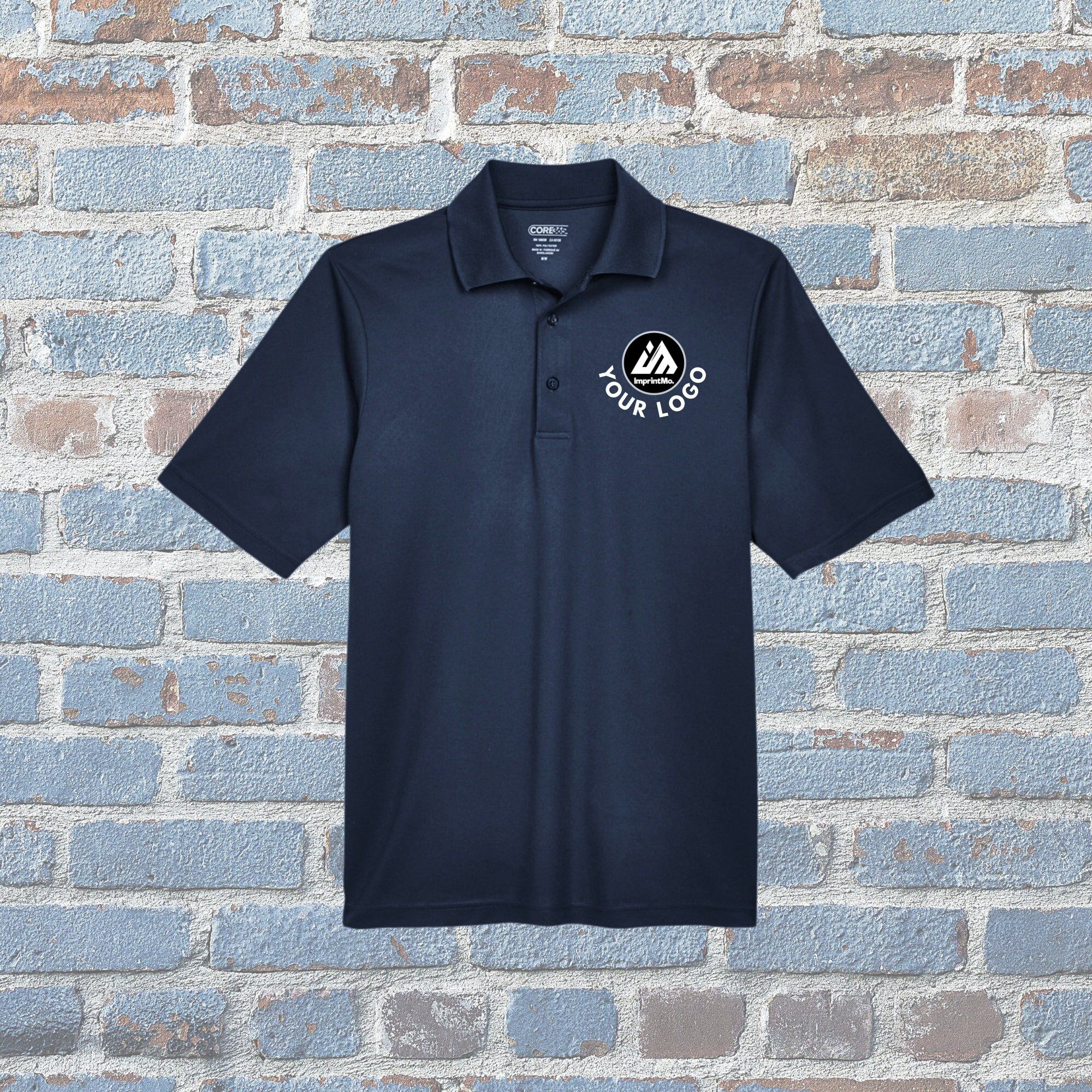 MENS Embroidered Polo Shirt Full Color Custom Logo Printed