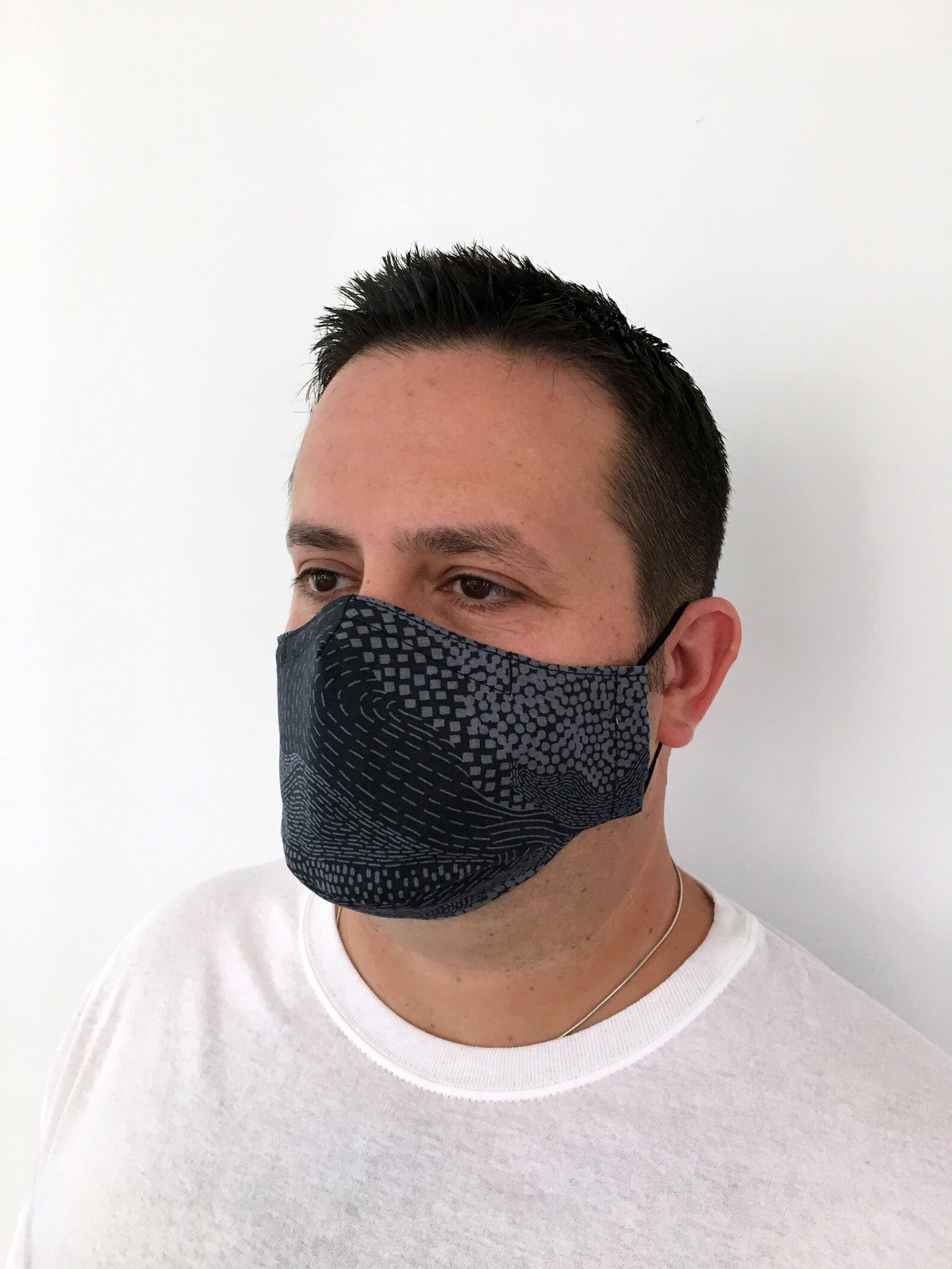 Men's Face Mask in Earth Grey Gray Face Mask for Men Etsy